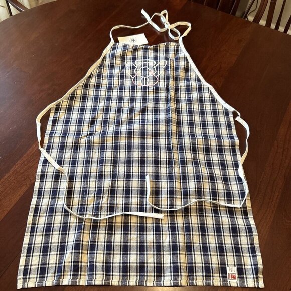 Vintage Angel Plaid Apron with‎ Pocket Kitchen Cooking Baking Hostess - Picture 5 of 11